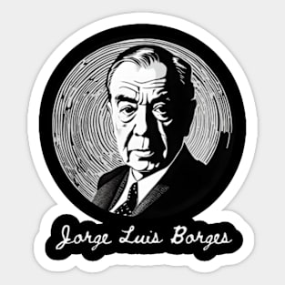 Jorge Luis Borges Sticker